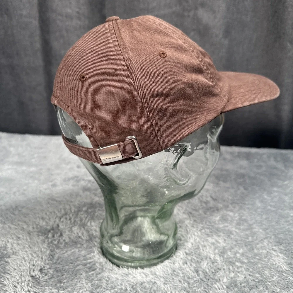 Lululemon Adult Baseball Cap Hat Brown Embroidered Strapback Adjustable SZ S/M